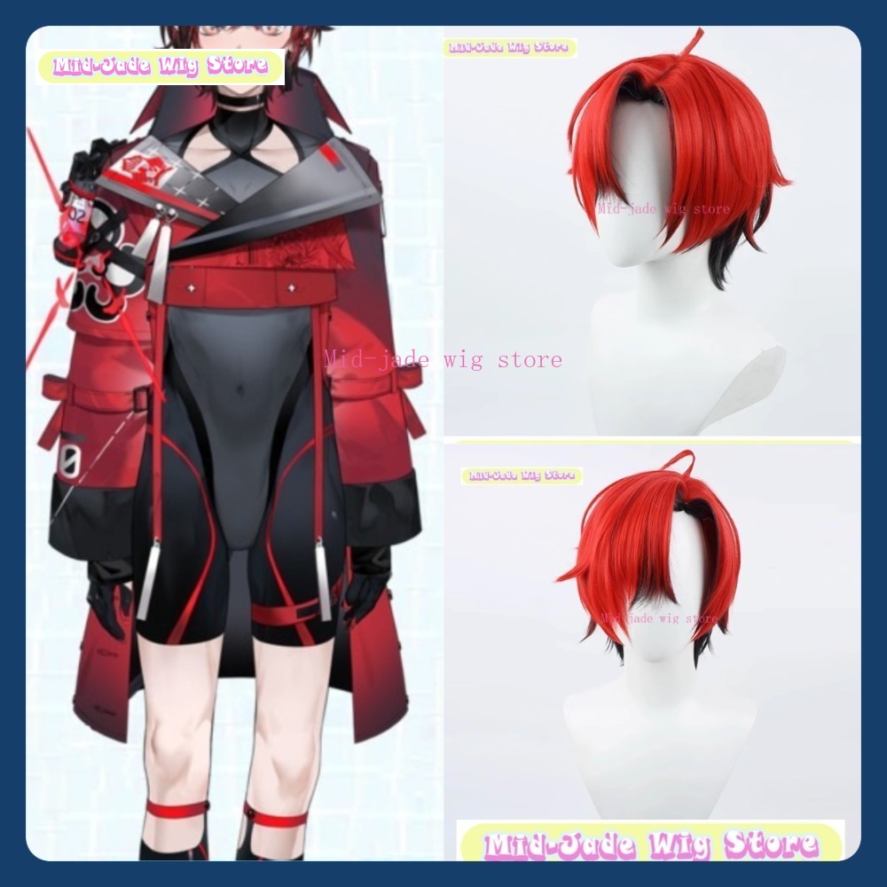 Prop En Cosplay - ミッドジェイドウィッグストアマキナ X フレイオンホロライブ EN フレイオンコスプレウィッグアニメゲームロールプレイングハロウィン衣装小道具