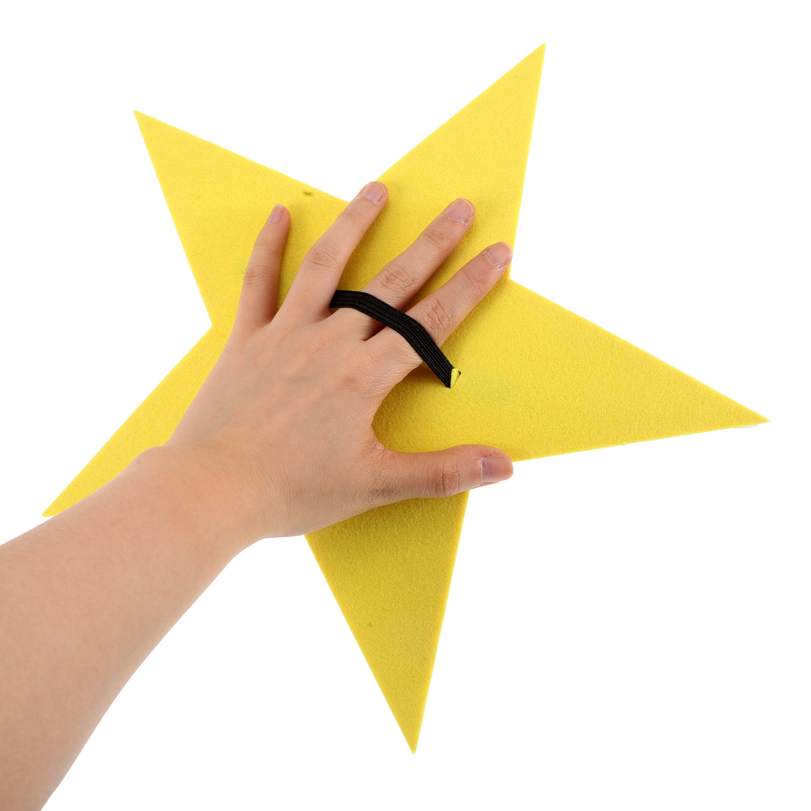 Easy Cosplay Prop - 2個入り、手持ち式の星型小道具。五芒星のフェルト素材を使用。持ち運びやすく、握りやすい。舞台、パーティー、コスプレ、スポーツイベントなどに最適。