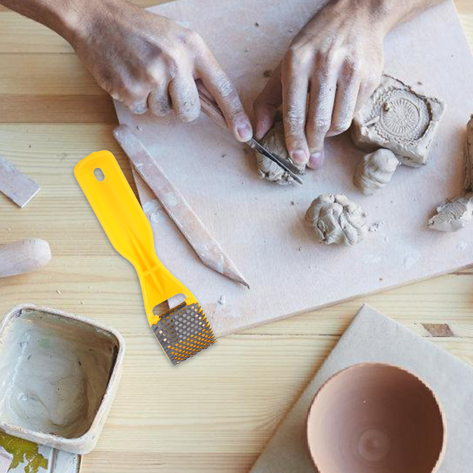 陶芸用成形ツール、粘土用手成形器、多機能彫刻ツール、陶芸用粘 - Foam Clay Sculpt のレビューと価格