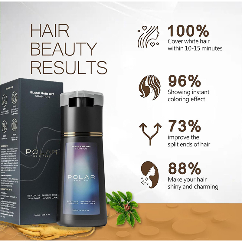 200mlの3in1天然ヘアカラーシャンプー。半永久的な発色 - Hair Spray Color のレビューと価格