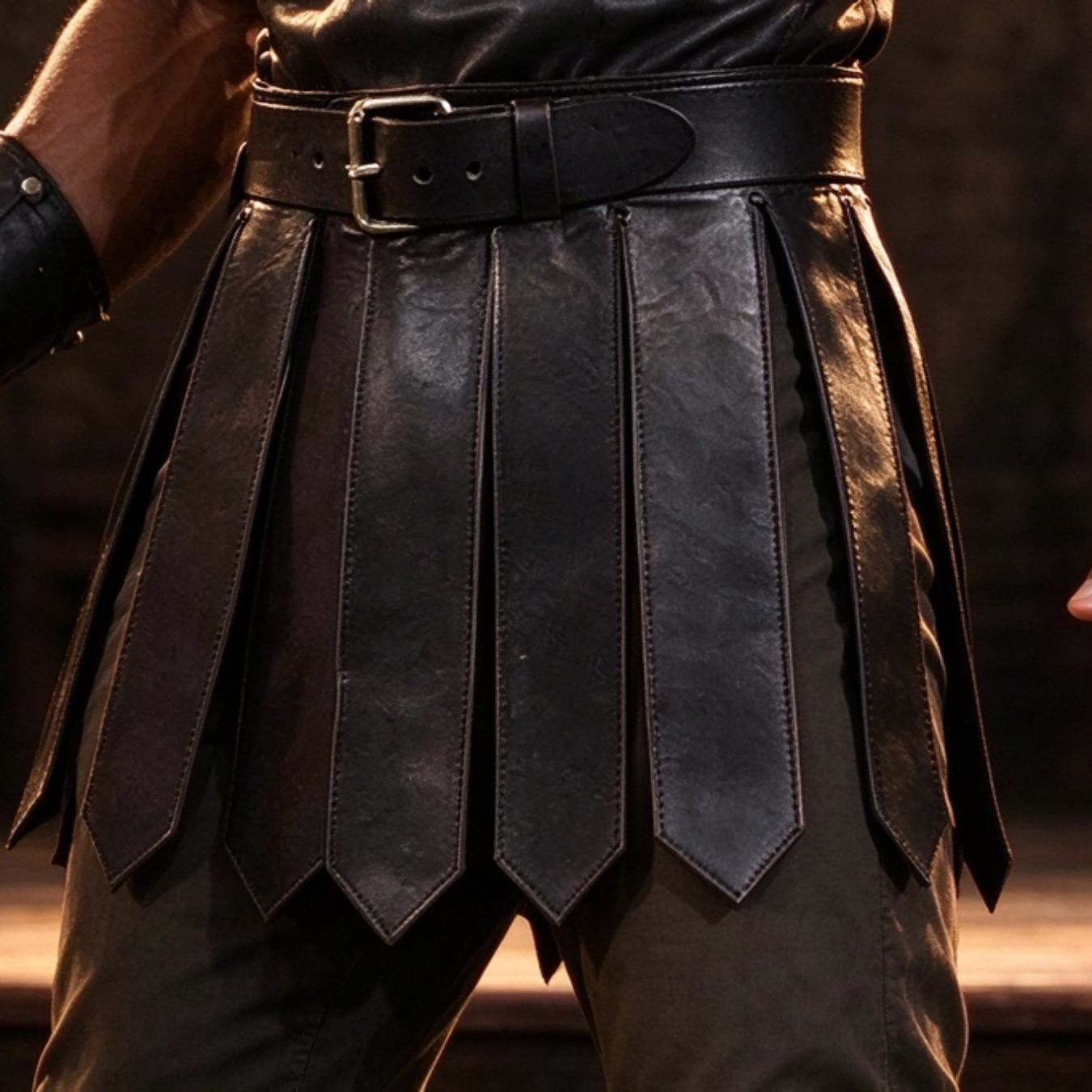 中世ローマ騎士風の戦闘スカート。ベルトでサイズ調整可能。ハロ - Cosplay Prop のレビューと価格