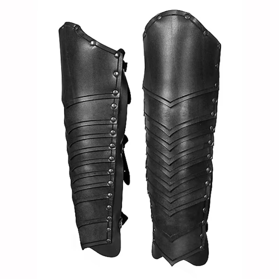 中世風のエルフ騎士用、革製の脚当て、鎧、ガーター、ローマの剣 - Cosplay Prop のレビューと価格